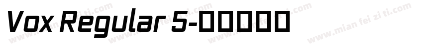 Vox Regular 5字体转换